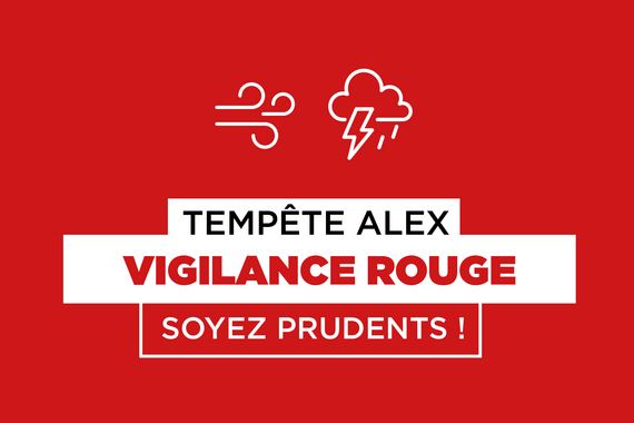 Tempête Alex - vigilance rouge - soyez prudents - Intempéries dans le département des Alpes-Maritimes – tempête Alex - Département des Alpes-Maritimes