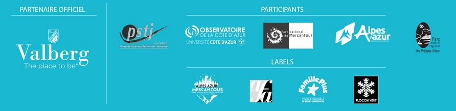 Liste des logos des partenaires, participants et labels d'AstroValberg 2021 - Image en taille réelle, .JPG 165Ko (fenêtre modale)