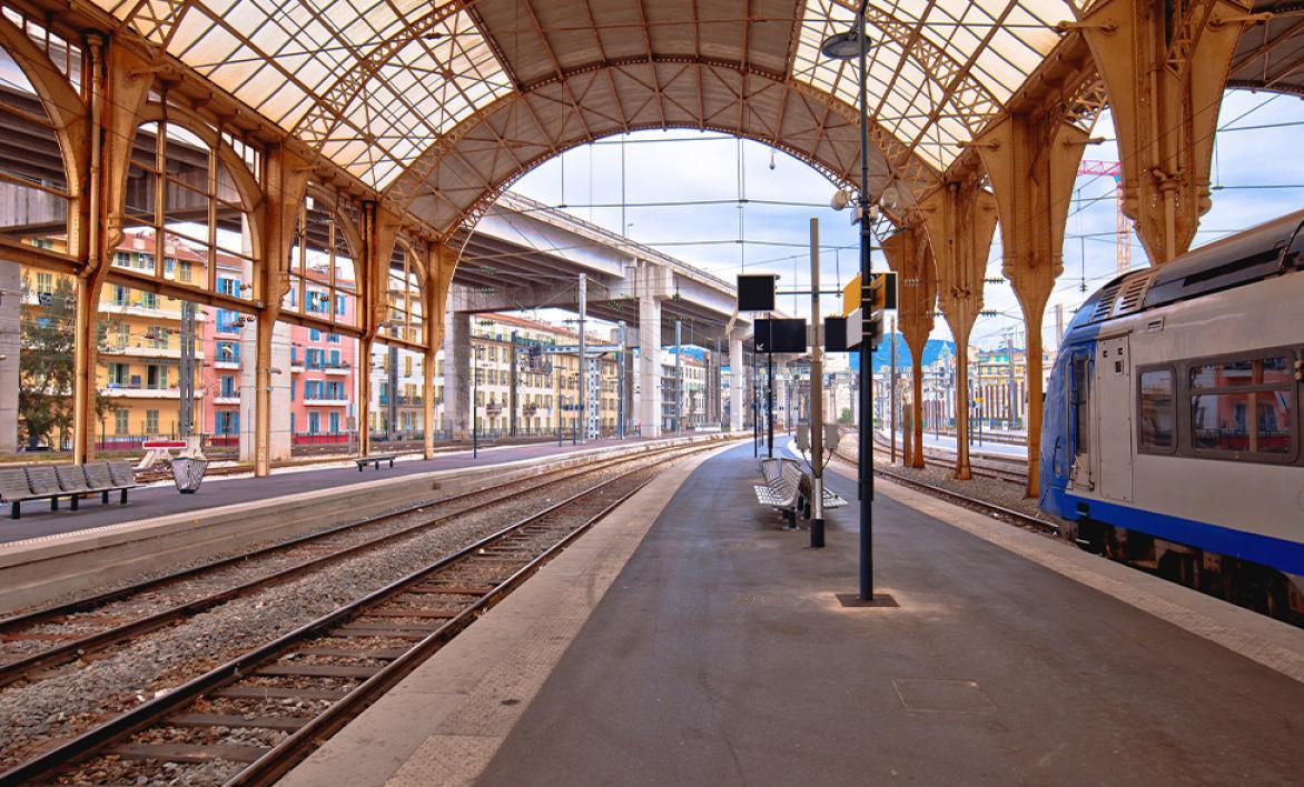 La gare de Nice.