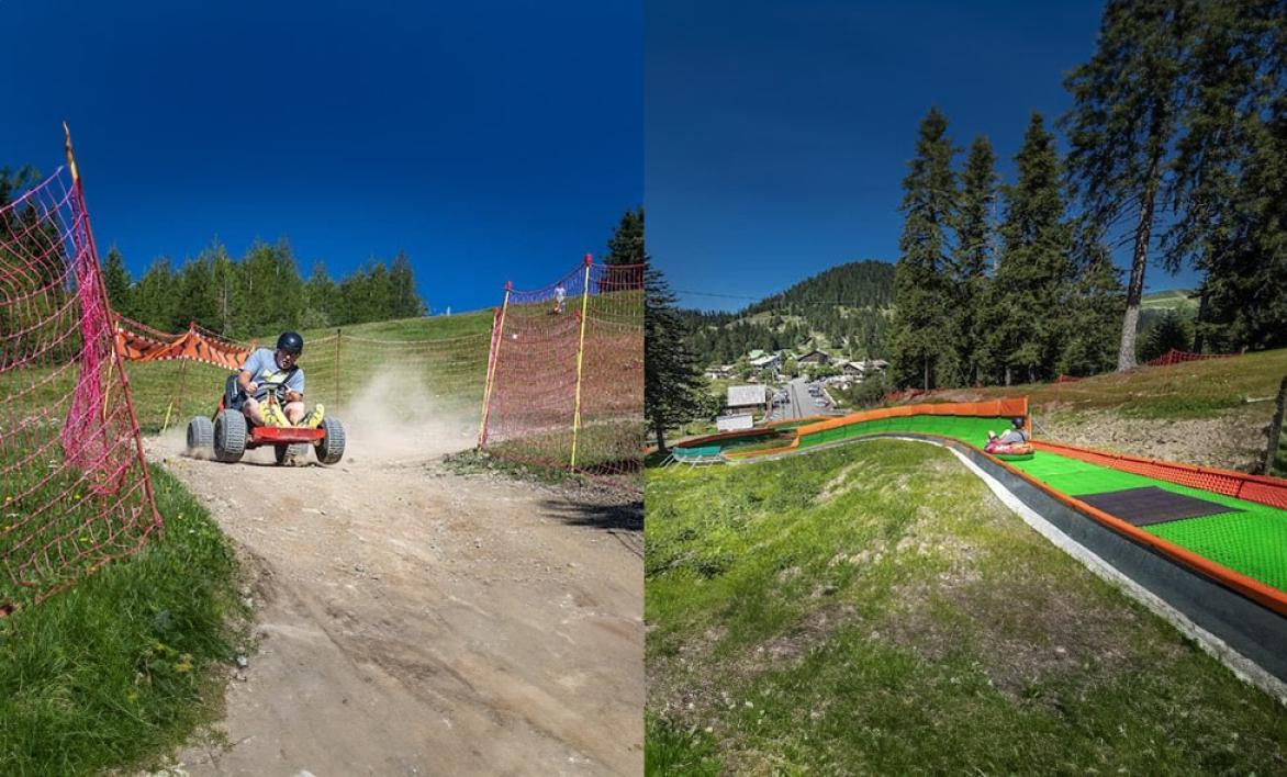 Karting sur herbe et Luge Tubbing