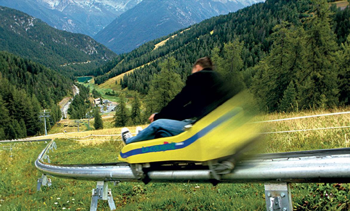 Luge d'été à la Colmiane