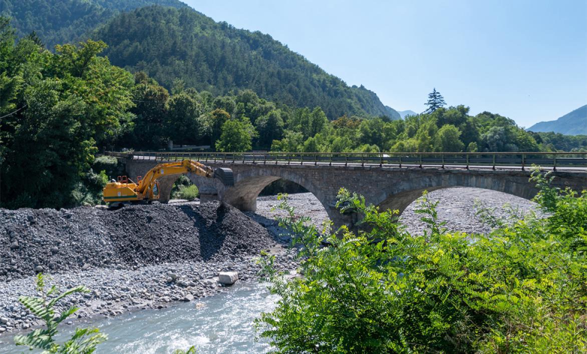 Renforcement de la digue du Var à Puget-Théniers