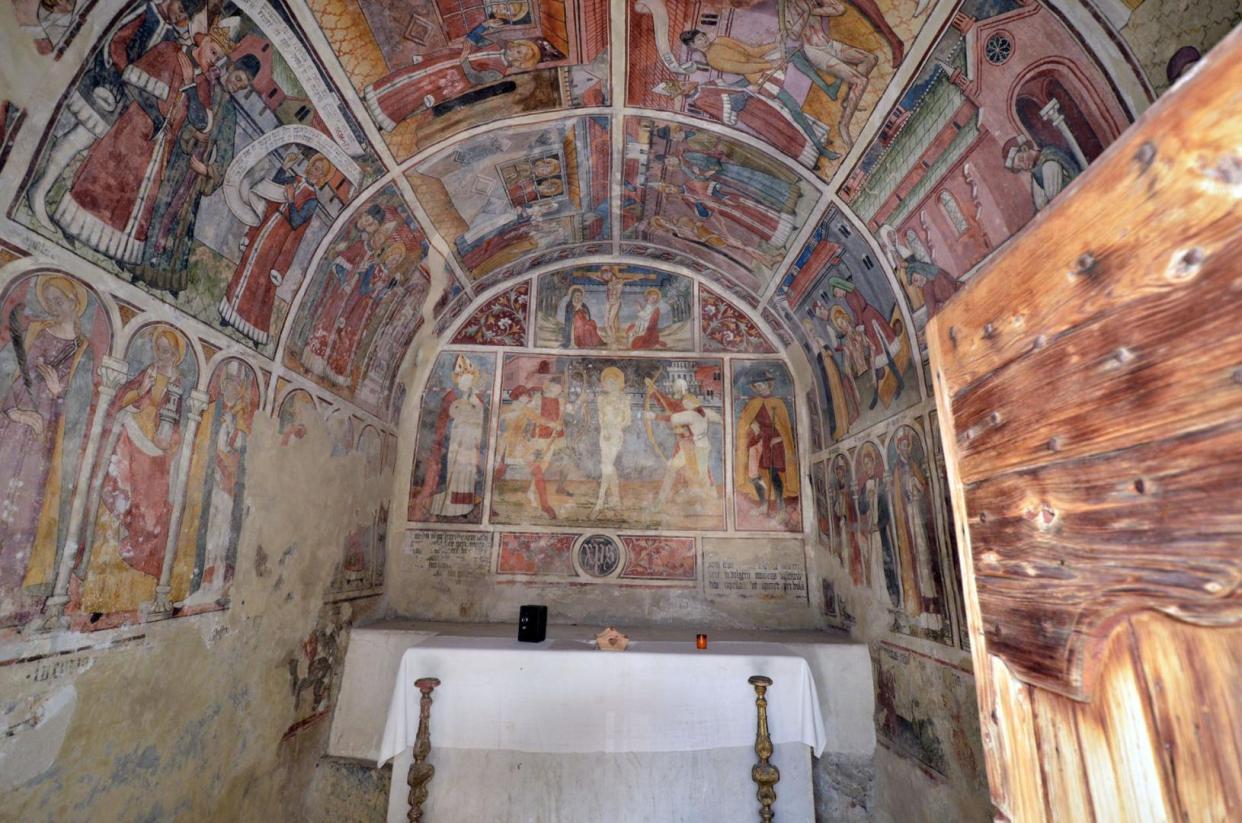 Chapelle Saint Sébastien à Venanson - Agrandir l'image, fenêtre modale