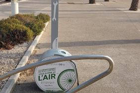 Station de gonflage vélo