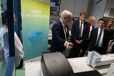 Visite de l’Institut de Pharmacologie Moléculaire et Cellulaire dans le cadre des Appels à Projets Santé