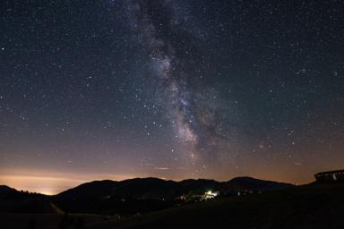 Voie lactée au dessus de Valberg
