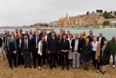 Plage des Sablettes à Menton