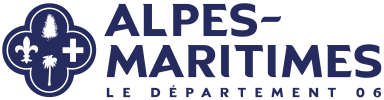 Logo Département des Alpes-Maritimes - HD BLUE - Enlarge image, modal window