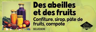 Des abeilles et des fruits - Agrandir l'image, fenêtre modale