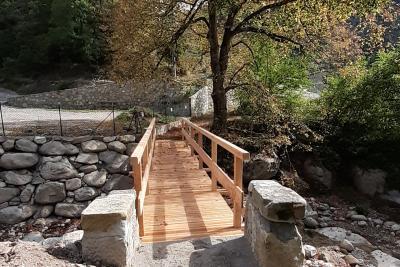 Villars sur Var Passerelle Espignole après - Agrandir l'image 2 sur 10, fenêtre modale