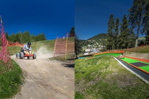 Karting sur herbe et Luge Tubbing
