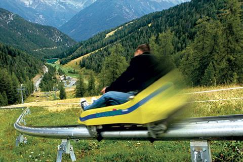 Luge d'été à la Colmiane