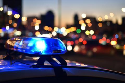 Un gyrophare de police.