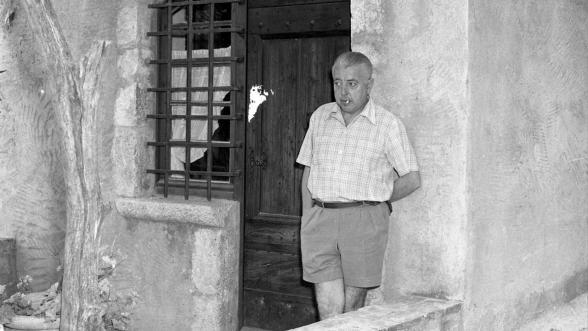 Jacques Prévert à Saint-Paul de Vence - Agrandir l'image, fenêtre modale