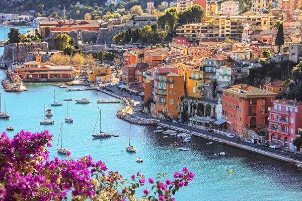 Vue du port de Villefranche sur mer