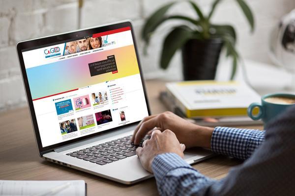 Visuel site CeGIDD sur ordinateur