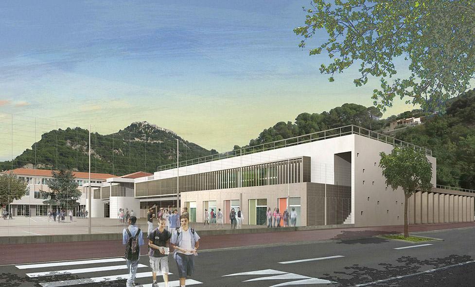 Extension Collège Ludovic Brea - Agrandir l'image, fenêtre modale