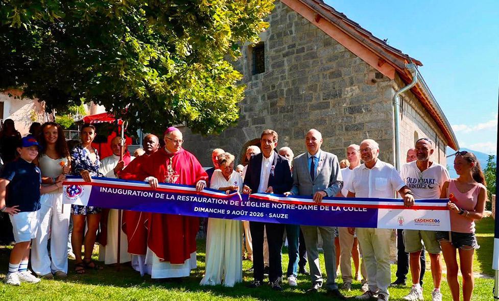 Inauguration des travaux de l'église de Sauze - Agrandir l'image, fenêtre modale