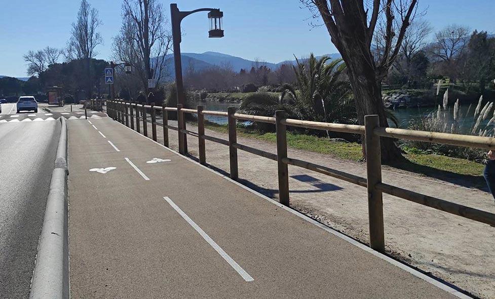 Piste cyclable Mandelieu-La Napoule Port INLAND - Agrandir l'image, fenêtre modale