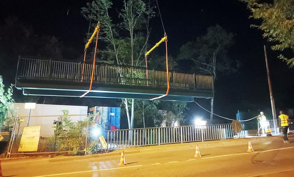 Passerelle cyclable Roquefort - Agrandir l'image, fenêtre modale