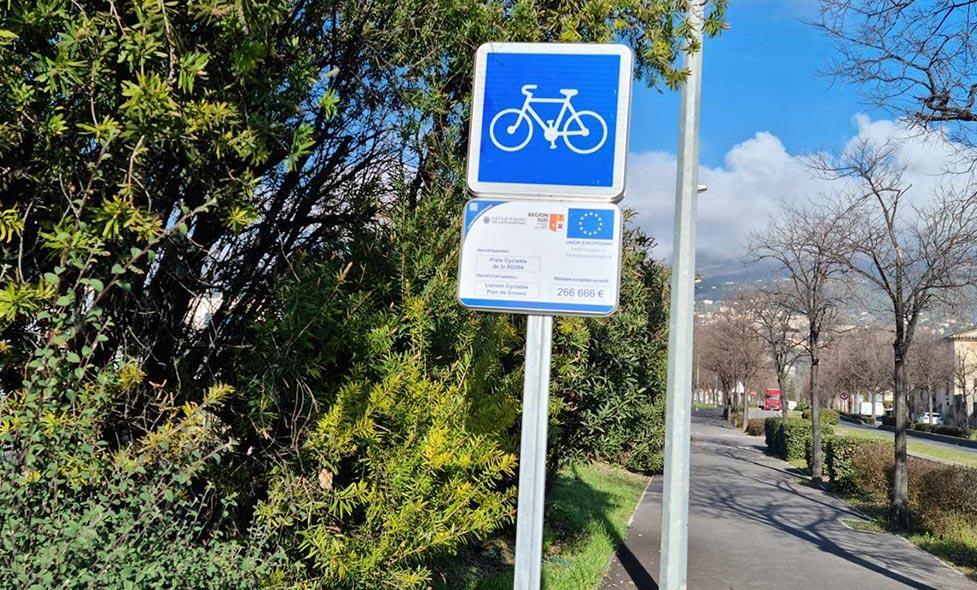 Piste cyclable Grasse - Agrandir l'image, fenêtre modale
