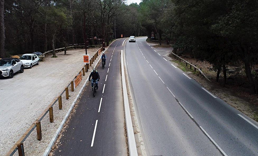 Piste cyclable Mougins - Agrandir l'image, fenêtre modale
