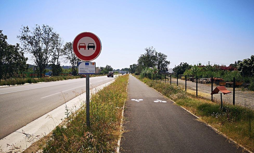 Piste cyclable Siagne - Agrandir l'image, fenêtre modale