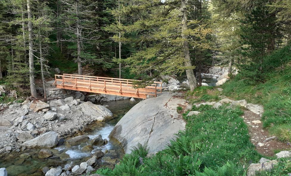 Saint Martin Vésubie Pont Peirastreche après - Agrandir l'image, fenêtre modale